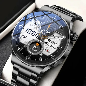 2022 Uute OLED full screen touch Äri luksus meeste smart watch Traadita laadimise kohandatud watch face Kõne smartwatch jaoks huawei  10