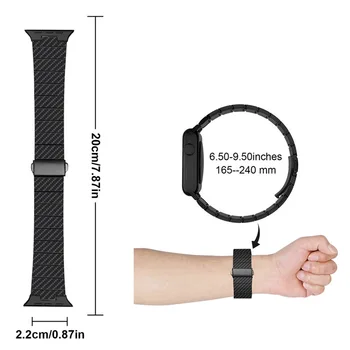 Carbon Fiber Texture Rihm Apple Watch band 45mm 44mm 40mm41mm 38mm 42mm watchband käevõru iWatch serie 3 4 5 6 se 7 esiliistu  10