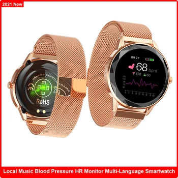 Muusika Smart Watch Full Touch Dünaamiline Südame Löögisageduse Peen Sports Naiste Smartwatch Android ja IOS HUAWEI GTS Naine Ja Tüdrukud Kingitus  10