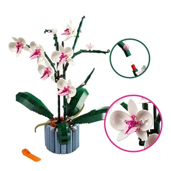 Uus 2022 Orhidee Succulents Lille Kimp 10311 Hoone Plokid, Tellised City Romantiline Komplekt Sõbrad DIY Mänguasjad Tüdrukute Kingitus  5