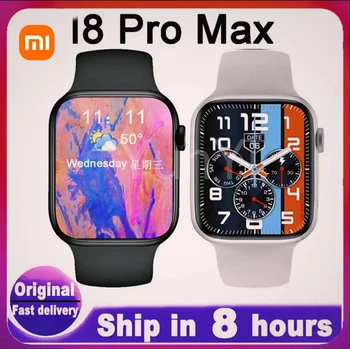 xiaomi Uus i8 Pro Max Smart Watch Bluetooth Kõne Südame Löögisagedus, vererõhk Avastamise Nfc Alarm Clock Setting Makse Smart Vaadata  10